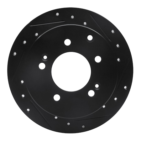 Dynamic Friction Co DFC Brake Rotor - Drilled and Slotted - Black 633-21013R