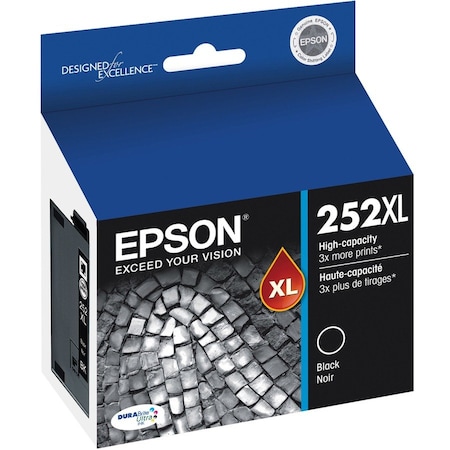 Epson 252 Black Ink XL, T252XL120S T252xl120S