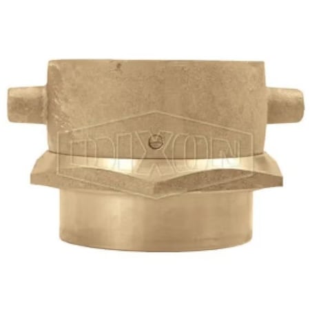 Dixon Open Snoot Pin Lug Adapter, 3 in, FNPT Rigid x Female NST NH Swivel, Brass, Domestic SF300F