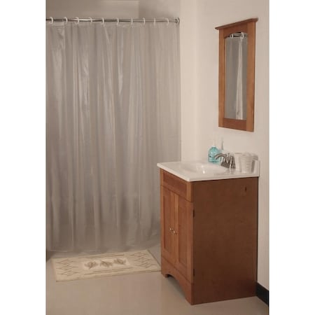Simple Spaces Shower Curtain, Vinyl, Frosted, Frosted SD-MCP01-F3L