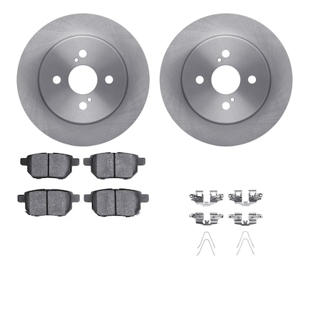 Dynamic Friction Co DFC Brake Rotor with 5000 Brake Pads and Hardware Kit 6512-76527