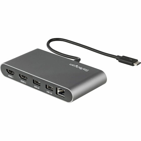 Startech.Com THUNDERBOLT 3 CERTIFIED MINI DOCK - 40GB VIDEO & DATA/DUAL MONITOR 4K 60HZ HDMI/ TB3DKM2HDL