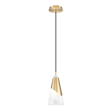 Z-Lite Aimie 1-Light Pendant, 6 in W, Modern Gold 828P6-MGLD