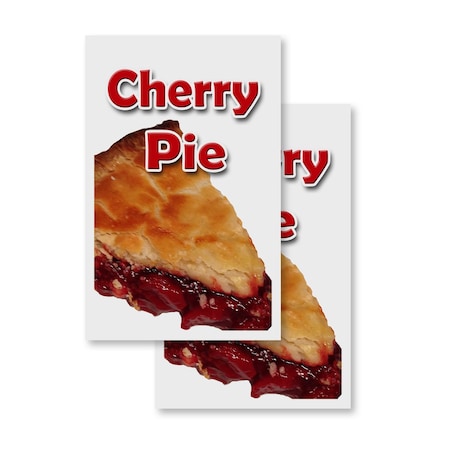 Signmission Cherry Pie, Vinyl Decals Only 24 Inch x 36 Inch, Vinyl Decal, 2PK DSB-2436-2PACK-Cherry Pie