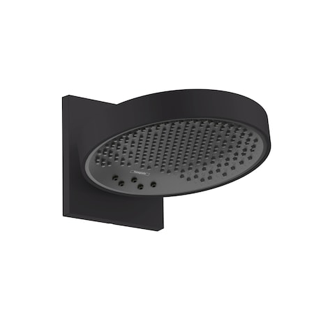 Hansgrohe Rainfinity Showerhead 250 3-Jet with Wall Connector Trim, 1.75 GPM in Matte Black 26235671