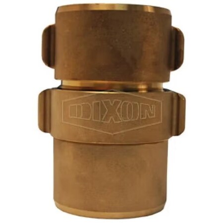 Dixon Expansion Ring Coupling, 1-1/2 in Nominal, NST NH End Style, Brass, Domestic RS15181F