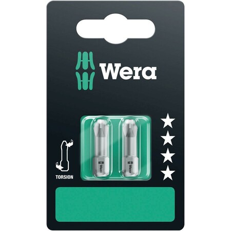 Wera 851/1 TZ SB bits, PH 2 x 25 mm, 2 pieces 5073324001