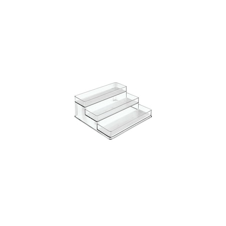Idesign Spice Organizer Linus 4in H X 10in W X 9-3/16in L Clear Clear 62130