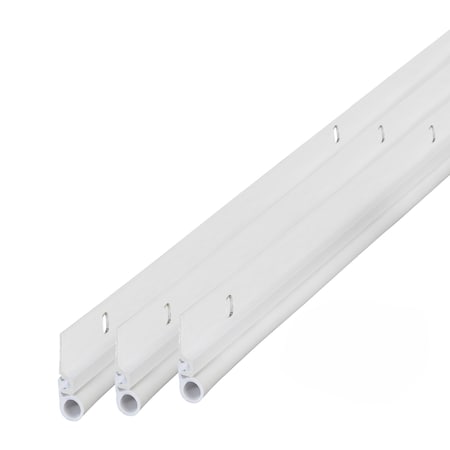 M-D Building Products 36 in. x 84 in. White Flat-design Aluminum and Vinyl Screw-on Top and Sides Door Seal Kit 87635