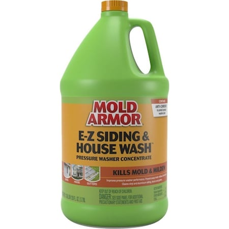 Mold Armor E-Z Siding and House Wash Pressure Washer Concentrate, Liquid, Mild Bleach, 1 gal FG581M