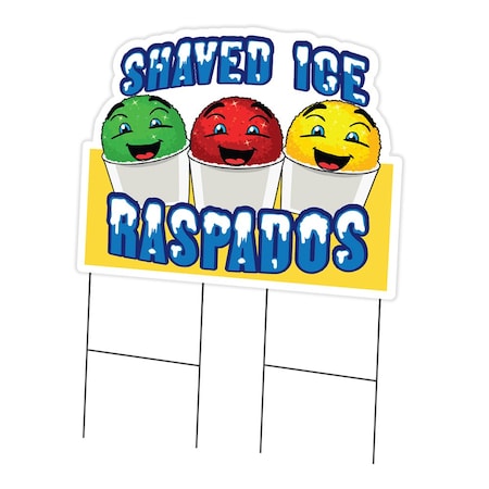 Signmission Shaved Ice Raspados Die Cut Yard & Stake outdoor plastic coroplast window, 2436-Shaved Ice Raspados C-DC-2436-Shaved Ice Raspados19