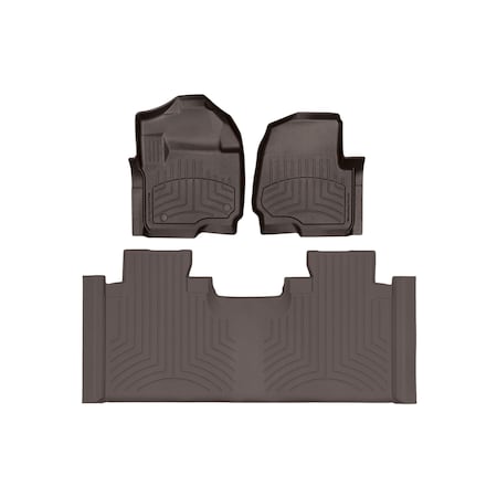 Weathertech Cocoa, Front and Rear FloorLiner HP 4710121IM-476973IM