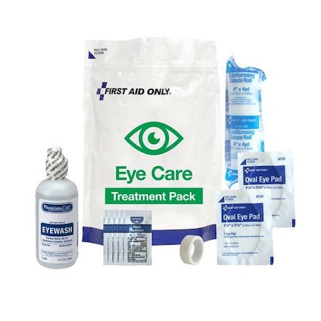 First Aid Only Eye Care Treatment Pack, Plastic Bag, 10 Components, 50 People Served 91168