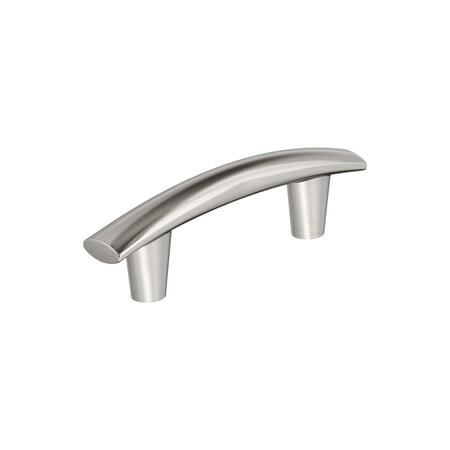 Amerock Willow 3 inch (76mm) Center-to-Center Satin Nickel Cabinet Pull, 25PK 25VMP37309G10