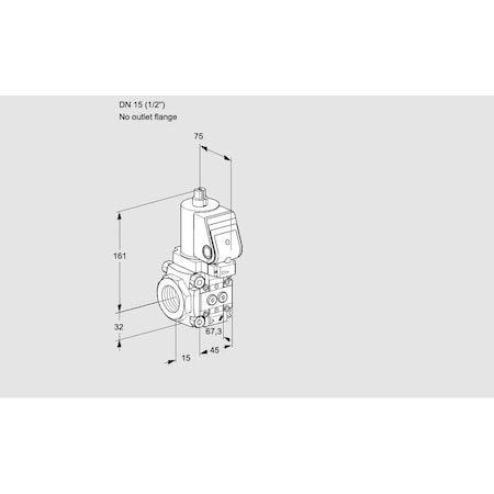 Honeywell Kromschroder VLV BDY, SOLND, 1/2, GAS, POC/R VAS1T15/ N/N KS88003923