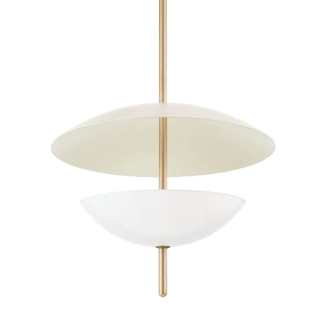 Troy Lighting Colin King X Dion 3 Light Pendant 24 In. Patina Brass F6624-PBR/SSD