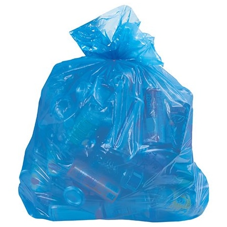 Bsc Preferred Blue Recycling Trash Liner - 33 Gallon, 1.5 Mil. CL8006