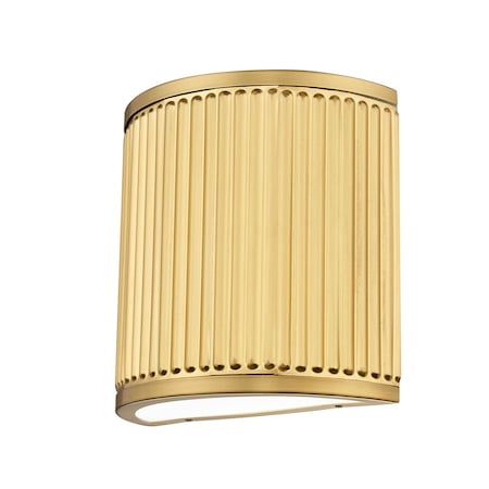 Z-Lite Stari 1 Light Wall Sconce, Modern Gold/Frosted, 8 In W 1013S-MGLD-LED