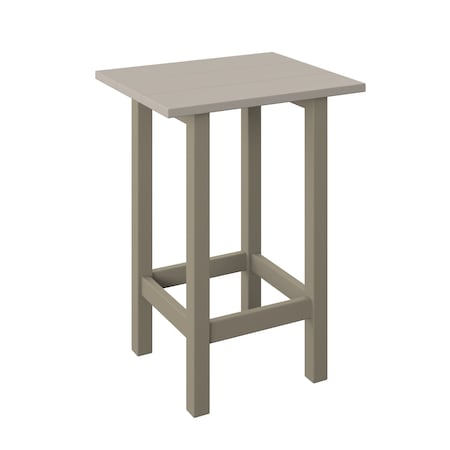 Polybird MODERN BALCONY END TABLE      SAND AND WEATHERWOOD POLYBIRD P65