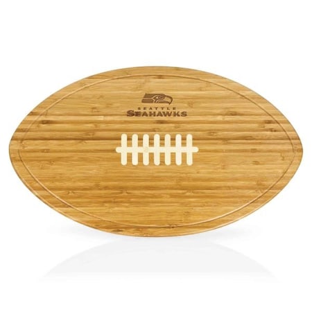 Picnic Time Family Of Brands NFL Seattle Seahawks - Kickoff Football Cutting Board & Serving Tray 908-00-505-283-2
