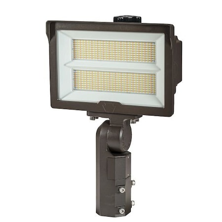 Keystone 290W LED Flood Light feat. Power Select, Color Select.  Rectangular Series 2 with Built-in Photocell KT-FLED290PSHV-R2B-UNV-8CSB-VDIM /TAA