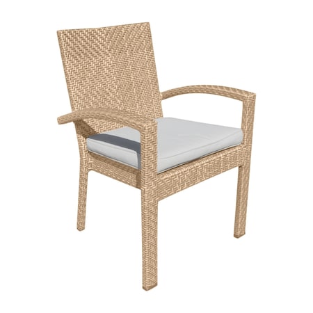 Panama Jack Outdoor Panama Jack Austin Dining Armchairs with Cushions Set of 2 PJO-3801-NAT-AC-CUSH-SET2