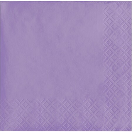 Touch Of Color Luscious Lavender Beverage Napkins 3 ply, 5"x5", 500PK 57193B