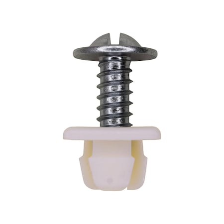 Auveco Nylon Nut And Screw Assembly 1/4in x 5/8in Zinc Screw, 25PK 8250