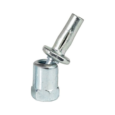 Sammys Swivel Rod Anchor, Steel, 3/8 in Size, 1 in L, Steel Zinc Plated, 25 PK 8294922