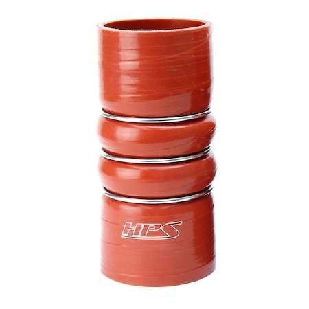Hps Performance 4 in ID x 8 in L, 4-Ply Aramid Silicone Ultra High Temp Charge Air Cooler CAC Hump Coupler Hose Hot CAC-400-L8-HOT
