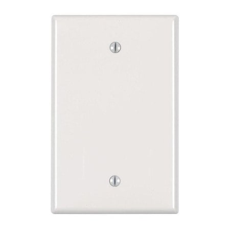 Leviton PJ13-I Blank Wallplate, 3-1/8 in L, 4-7/8 in W, 1/4 in Thick, 1 -Gang, Nylon, Ivory, Box Mounting R51-0PJ13-00I