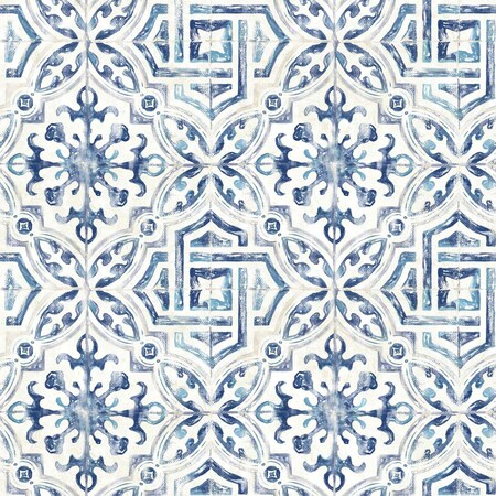 Brewster Sonoma Navy Spanish Tile Wallpaper 2904-12332