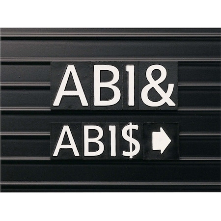 Quartet Letter Board Characters, 1 In, PK128 M1