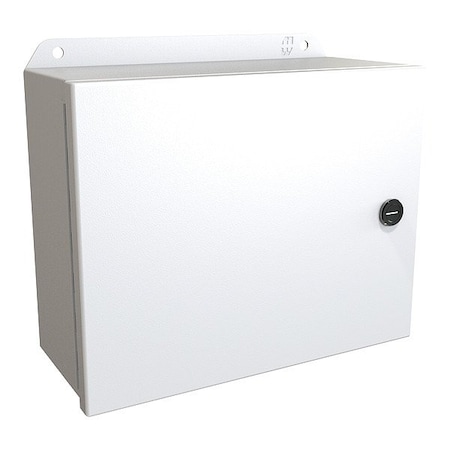Hammond Latches Electrical Enclosure, 8 in H, 4 in D, 10 in W, 12, 13, 3R, 4, Steel EJ8104LG