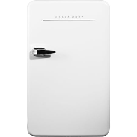 Magic Chef 3.2 cu. ft. Retro Mini Refrigerator in White without Freezer MCR32CHW