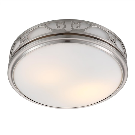 Good Housekeeping Roman II bath fan w/light in BN 85008