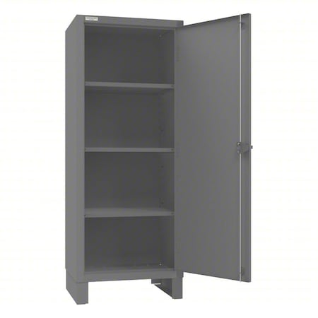 Durham Mfg Storage Cabinet, 78 in H, 30 1/4 in W, 24 1/4 in D, Swing, Padlockeable, 3 Shelves 3300-3S-95