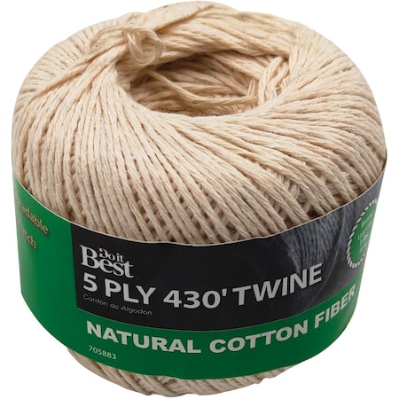 Do It Best 5-Ply x 430 Ft. Natural Cotton Twine 705883