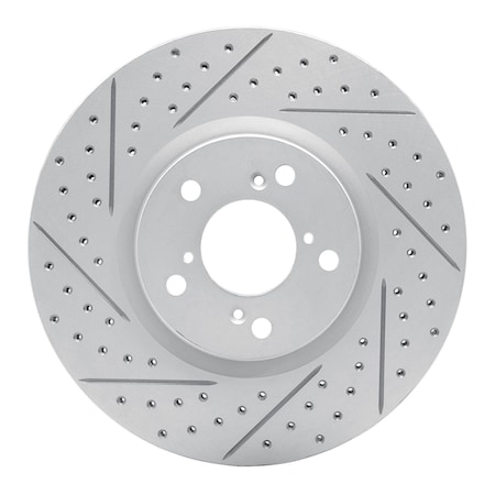 Dynamic Friction Co DFC Geoperformance Rotor - Drilled and Slotted 830-59053L