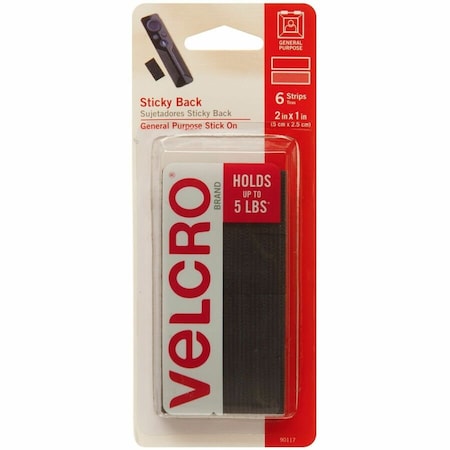 Velcro Brand Fastener, Black, 3 lb 90117