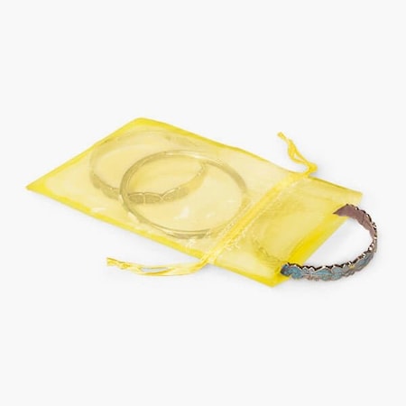 Nashville Wraps Sunshine Yellow Organza Favor Bags, 3x4, 10PK B01073