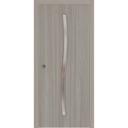 Sartodoors Sliding Pocket Door 30 x 80 inches, BASIC 3002 Oak Franko, Kit Rail Hardware, Solid Wood Interior BASIC3002PD-DUFR-30
