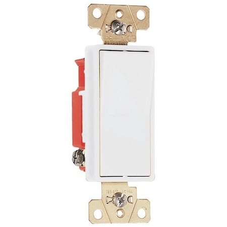 Pass & Seymour Wall Switch, 2 hp, Rocker, 20 A, White 2621W