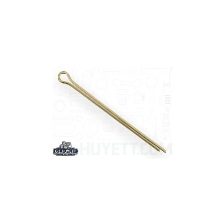 Huyett Cotter Pin, Zinc Yellow Carbon Steel, 0.125 in Dia x 2.500 in Effective Length CPY-125-2500