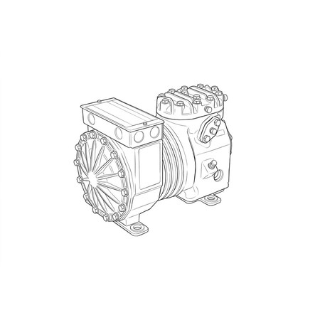 Copeland 230v3ph 6,730btu R-404A Comp. KATA-015E-TAC-800