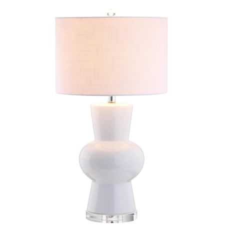 Jonathan Y Julia 28.5" Ceramic LED Table Lamp, White JYL4027A