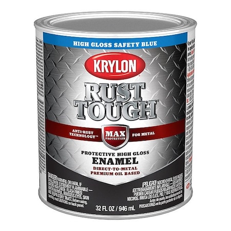 Krylon Alkyd Coating, Paint, Solvent, Safety Blue K09715008