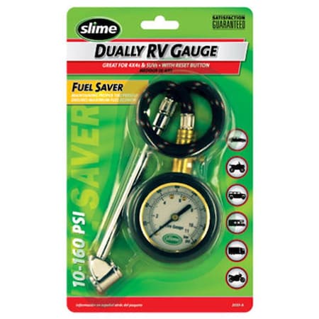 Slime 2020A 10160 PSI Dual Head Gauge 880070