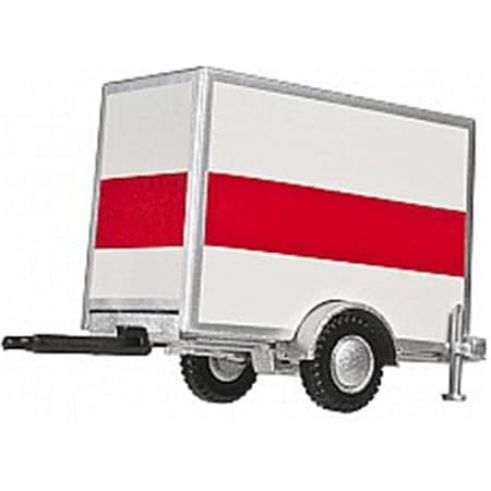 Atlas HO Trailer Standard Box Trailer with Single Axle - Orange Stripe Delivery ATL60000099