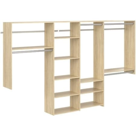 Easy Track Dual Tower 10-foot Basic Closet Kit, Honey Blonde PH156-MJ